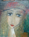 Georgian  girl. oil on canvas. 30x40. 1991.  5. 000$